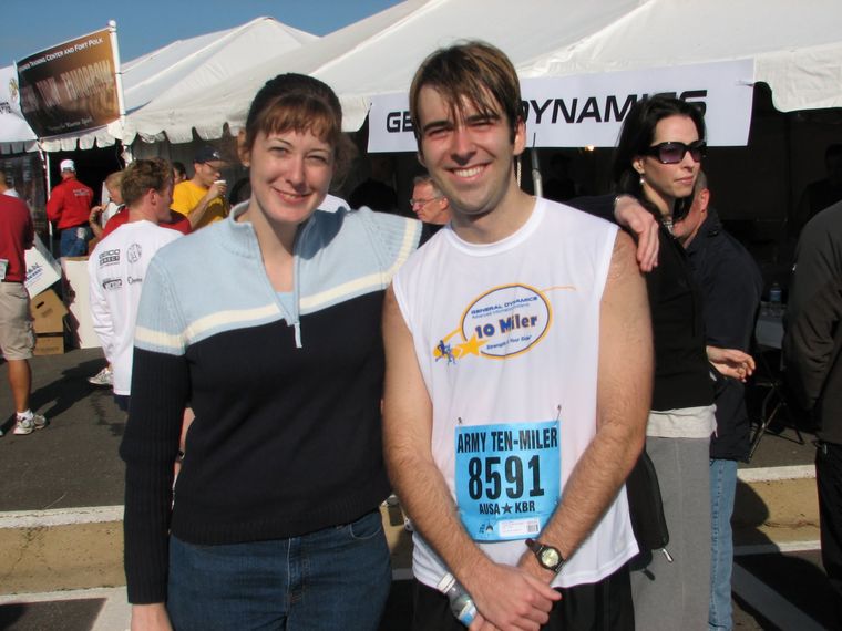 Scott Lerch at the Army Ten-Miler 2006, wearing bib 8591